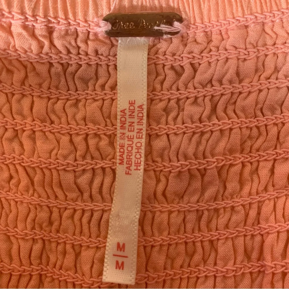 Free People Women's Short Sleeve Sundrenched Pink Maxi Dress sz. Medium - Picture 6 of 10